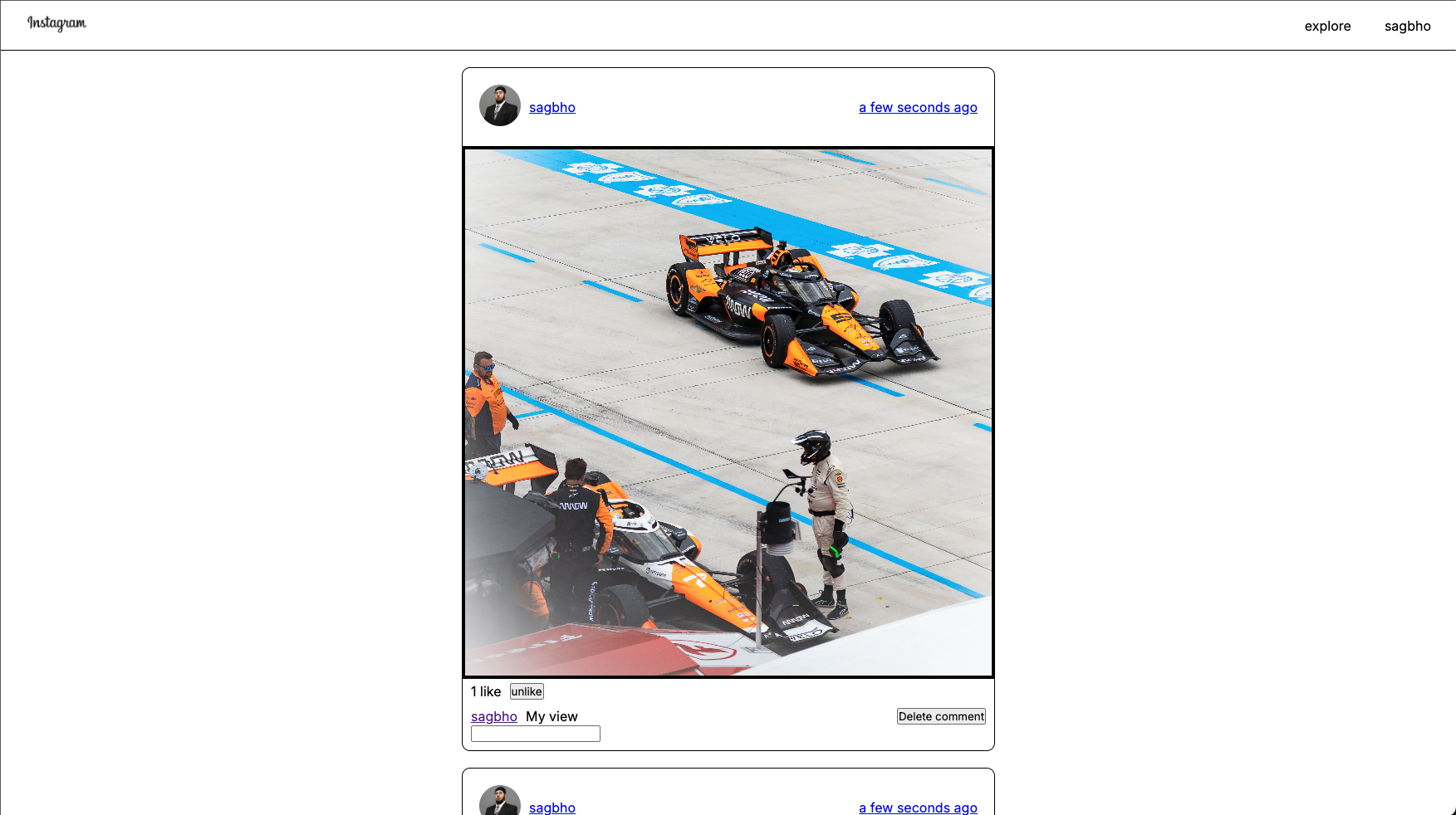 Instagram Clone screenshot
